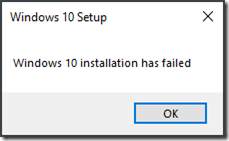 Windows 10 Installation Has Failed MCB Systems