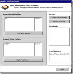 Hyper-V.CoreConfig.Missing VMs and Network