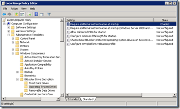 Bitlocker Group Policy 1