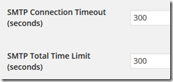 WP-Mail-SMTP timeouts