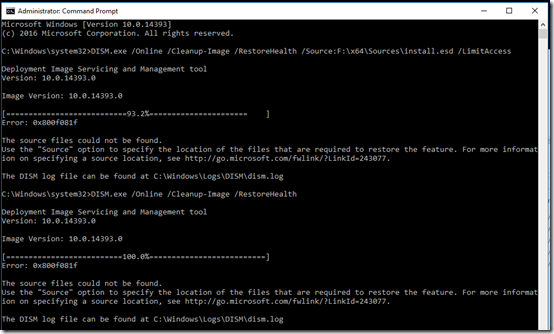 DISM fail 1