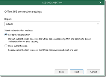 Veeam O365 Backup Setup 2