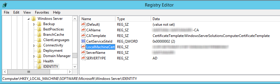 certificate windows server 2008 security essentials