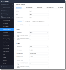 Flex 01 - Network settings