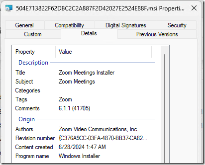 Zoom install 1